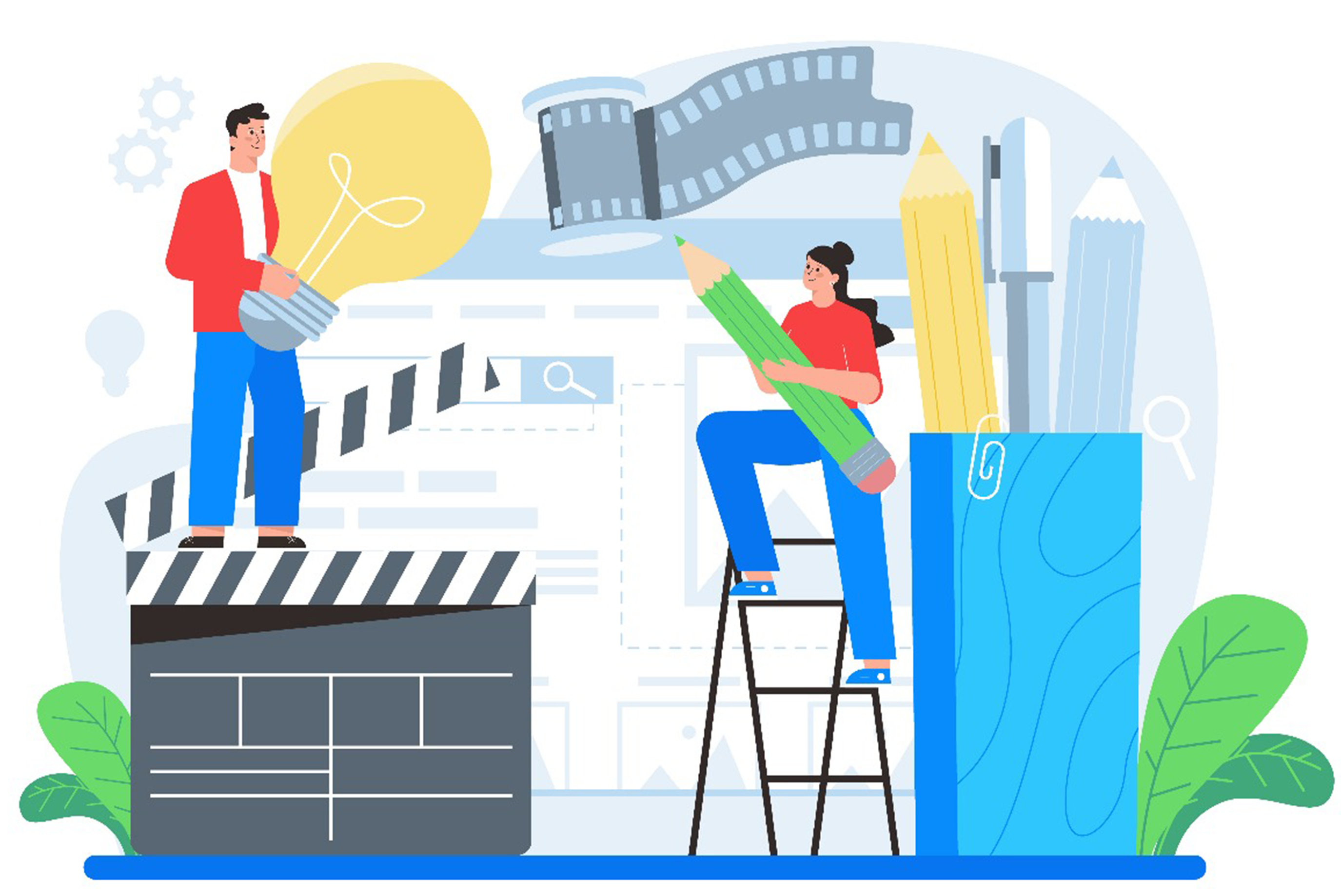 Creative content marketing services by RVK Digital Marketing Solutions including reels, blogs, and influencer campaigns